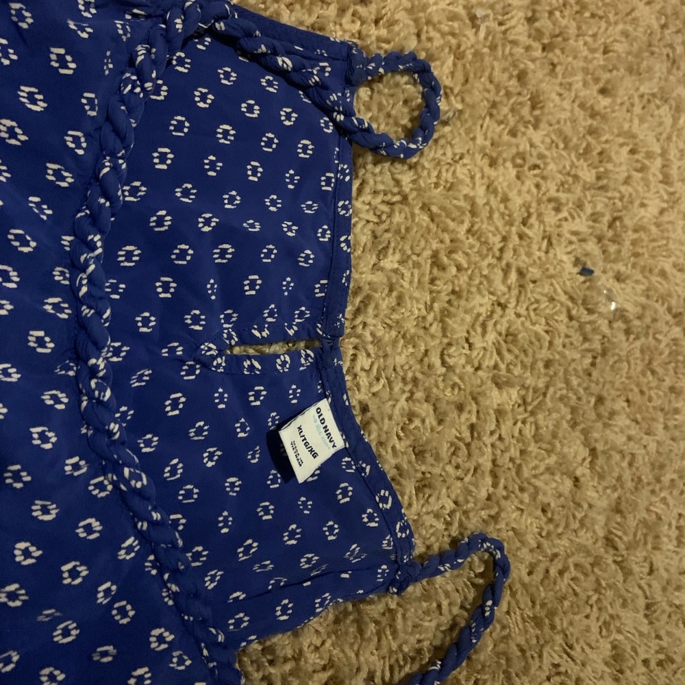 Old navy  XL blue and white summer dress - Picture 2 of 2
